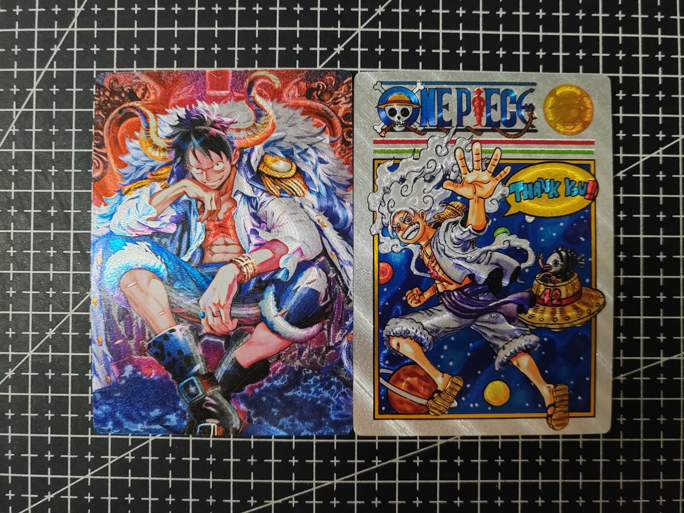 铃鹿第七期（提示一：自制卡难免瑕疵，可能存在撞角爆边等出厂瑕疵，介意慎拍；提示二：参拍请慎重，跑单押金不退的）） 粗闪路飞对卡