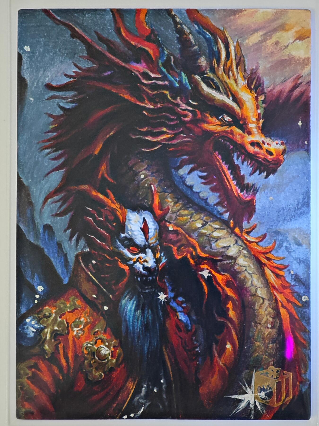 白泽拍卖卡牌手绘专场第24期（持续征集ING，白露暧秋色，月明清漏中） 2025 异盒手绘卡 龙王 特效  阿元亲签
