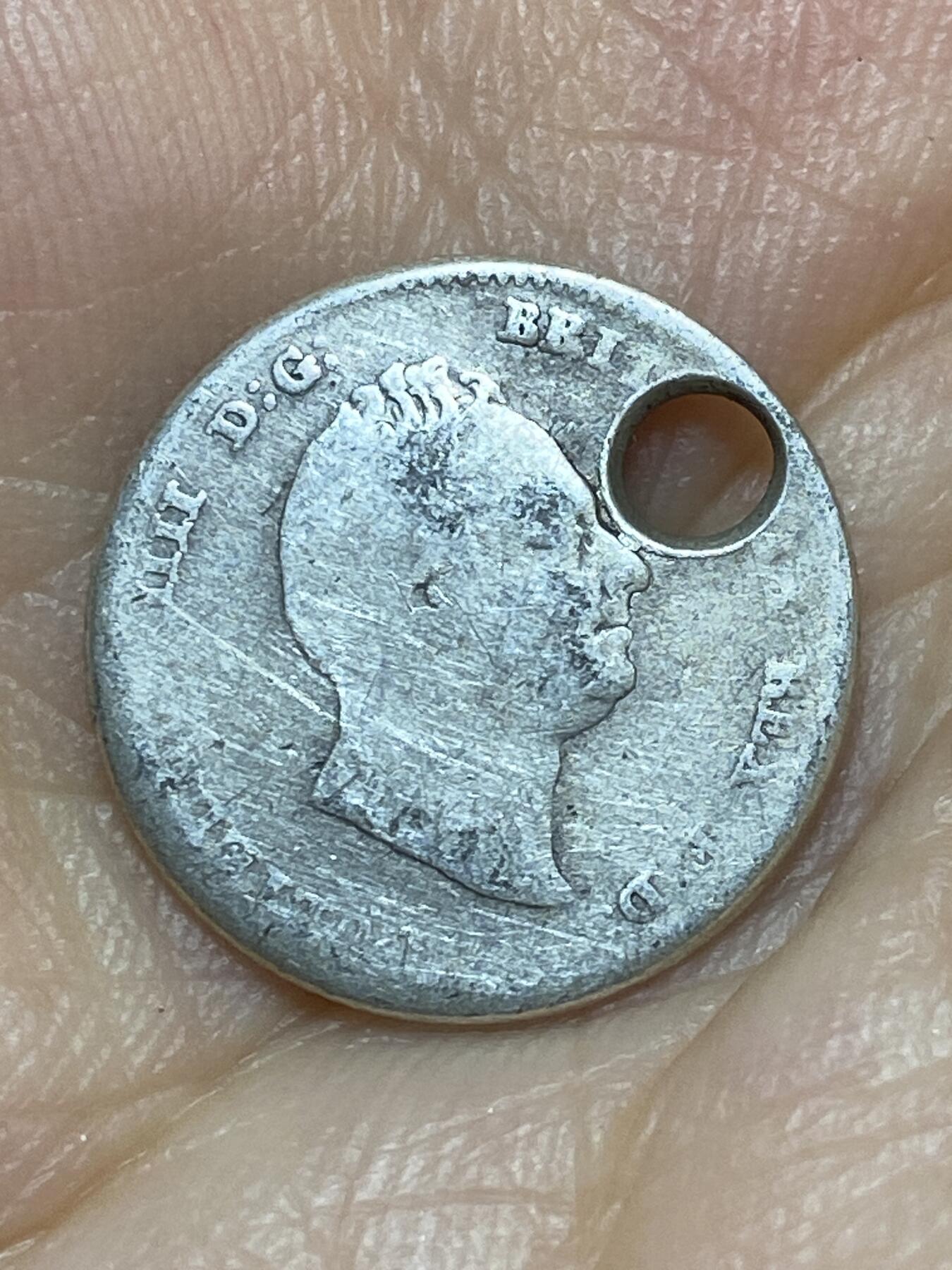 2025年第八十九场(总第一百一十五场）外国好品散币(免佣金) 稀少打孔–英国🇬🇧1836年4便士银币(威廉四世时期，Groat 版，首发年仅发行2年，925高银)