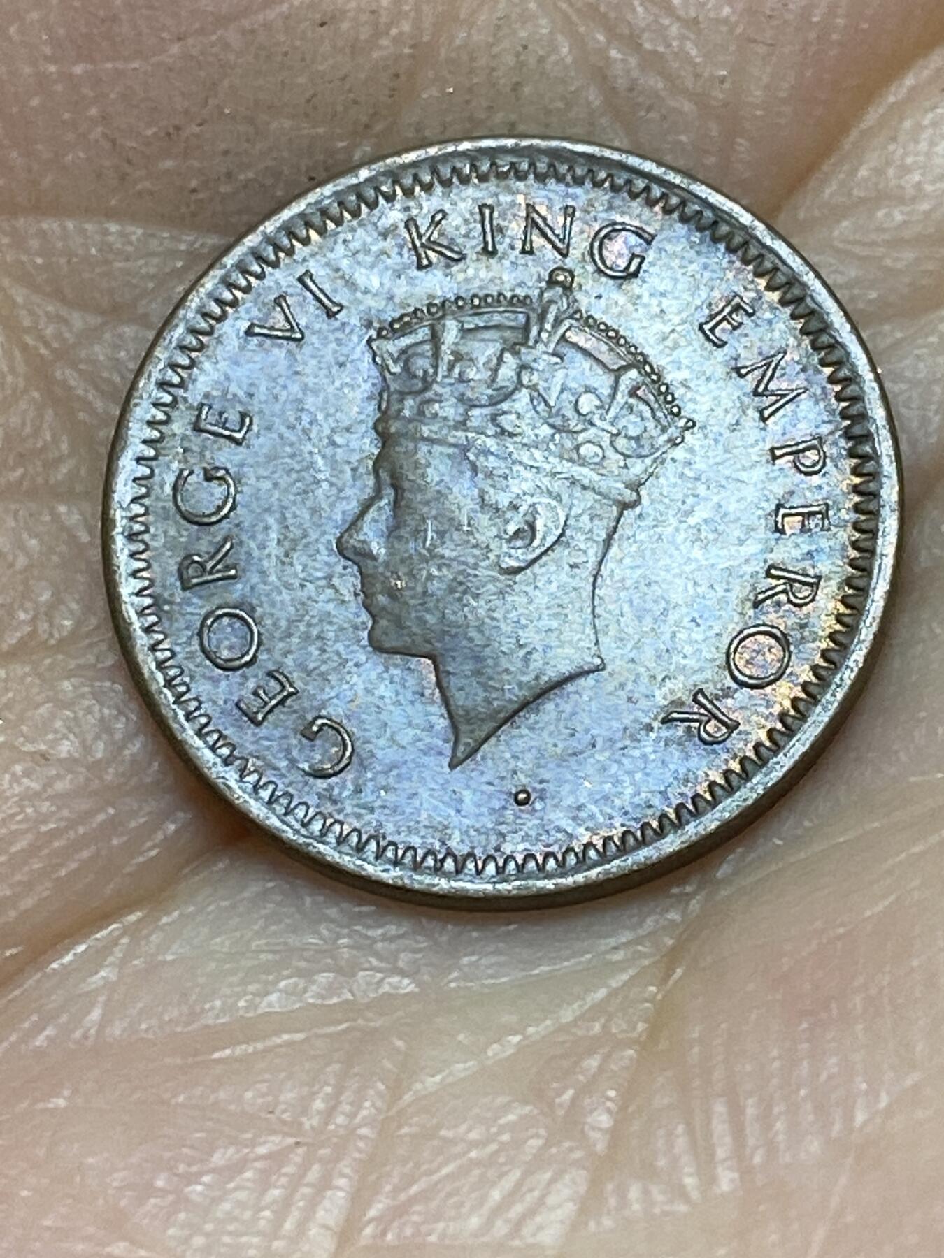 2025年第八十九场(总第一百一十五场）外国好品散币(免佣金) 英属印度1939年1/12安娜(乔治六世第一版，大王冠版，无标记加尔各答造，关门年仅发行2年)