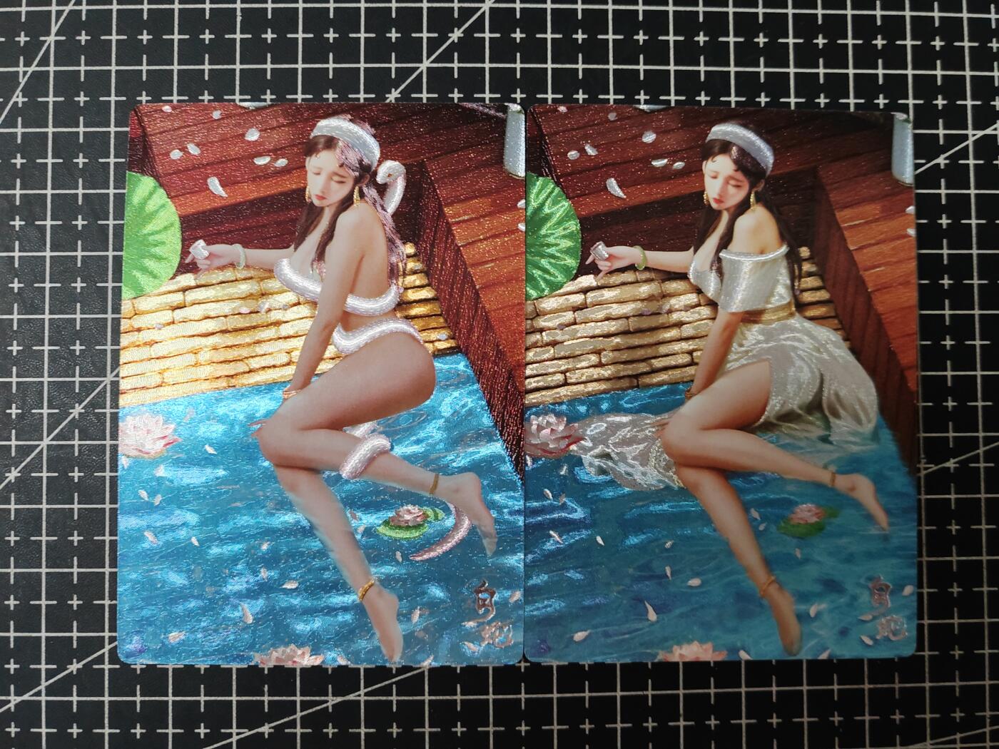 铃鹿第七期（提示一：自制卡难免瑕疵，可能存在撞角爆边等出厂瑕疵，介意慎拍；提示二：参拍请慎重，跑单押金不退的）） 粗闪白蛇对卡