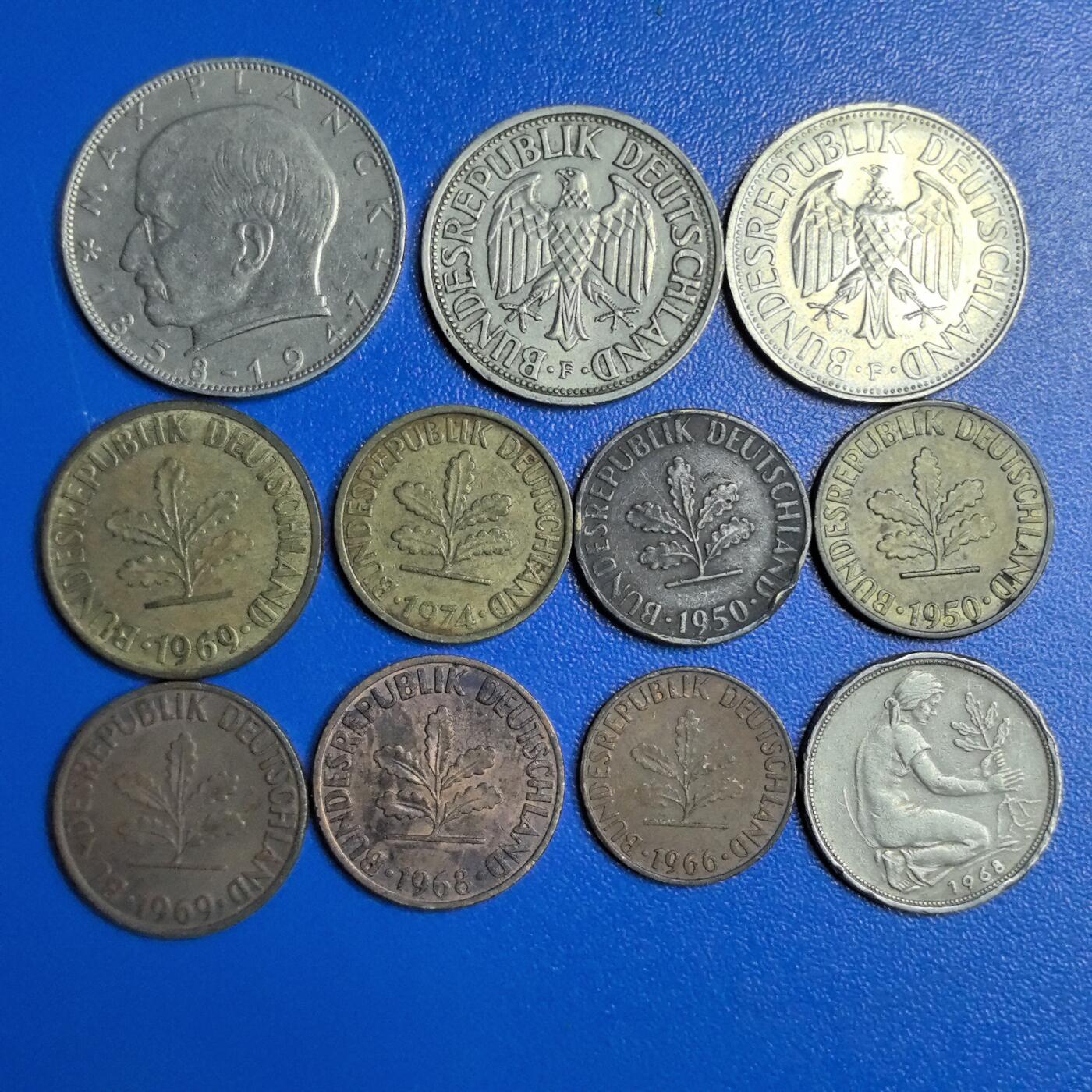 各国家硬币 无佣金 德国 11个
