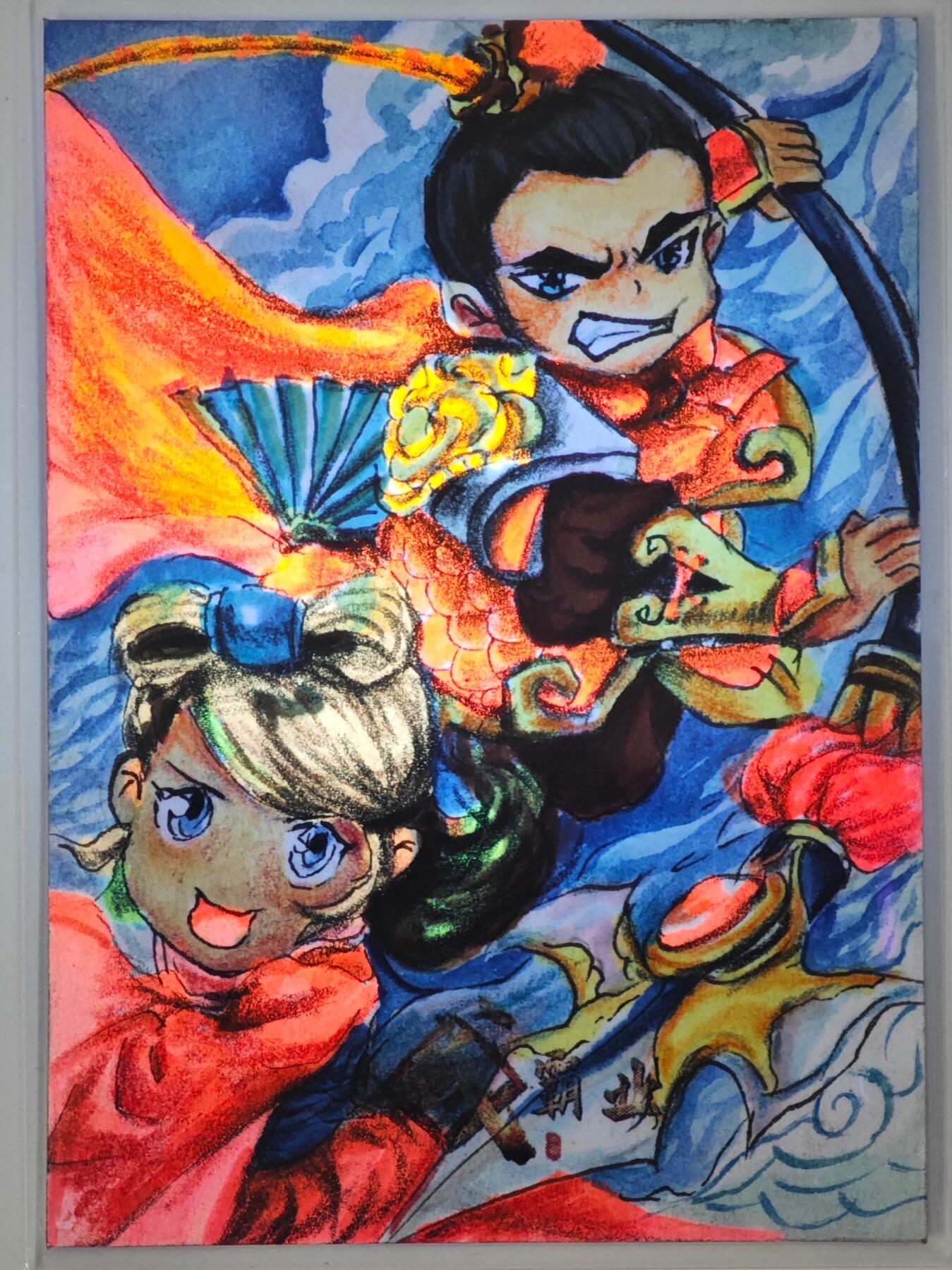 白泽拍卖卡牌手绘专场第24期（持续征集ING，白露暧秋色，月明清漏中）