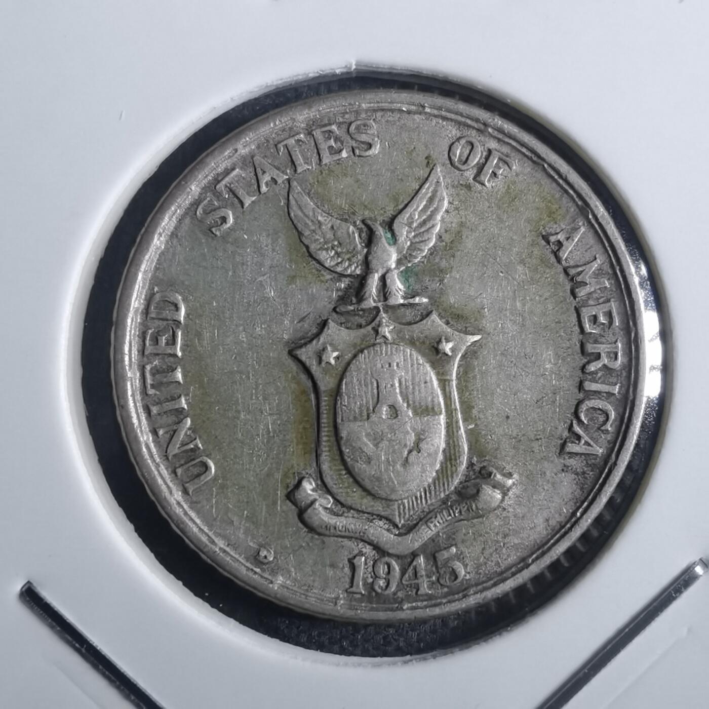 沼泽如烟--第835场 菲律宾1945年二十分银币
