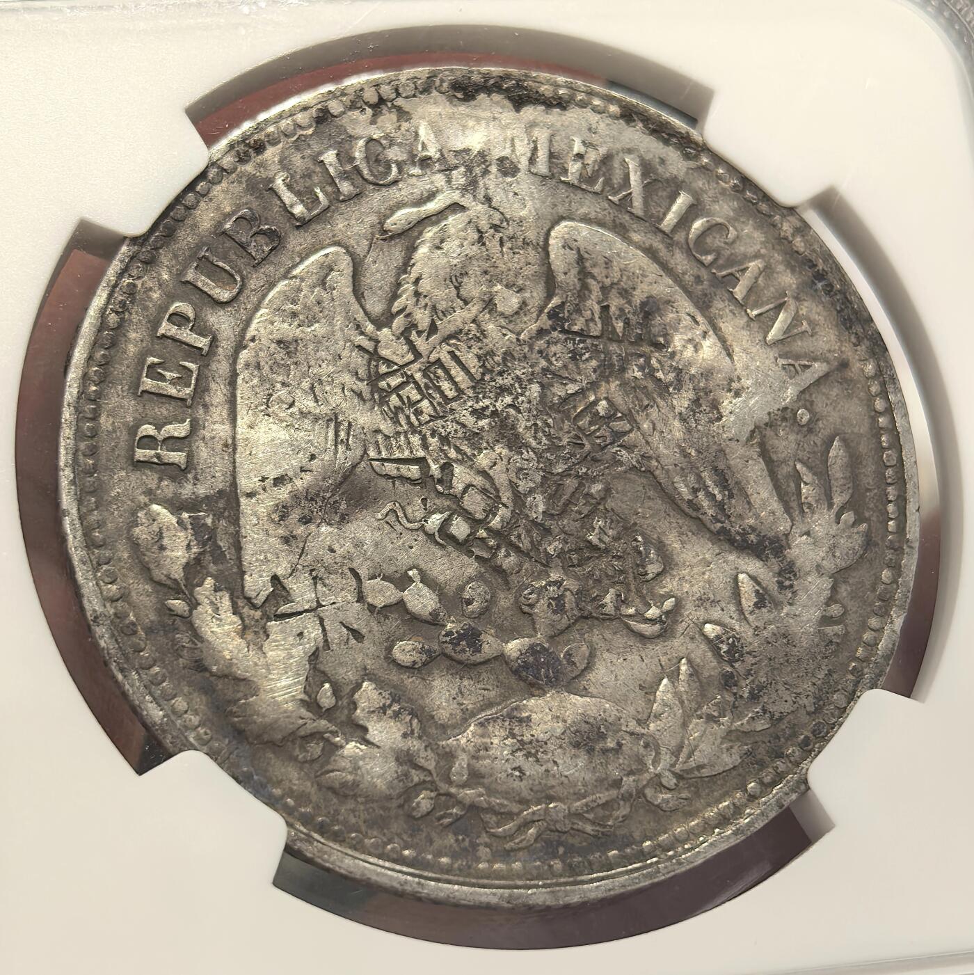 博洋堂世界钱币拍卖第139期（全场包邮） NGC Chopmarked 墨西哥1901年MO AM版直边鹰洋，“寶”等多个精美字戳