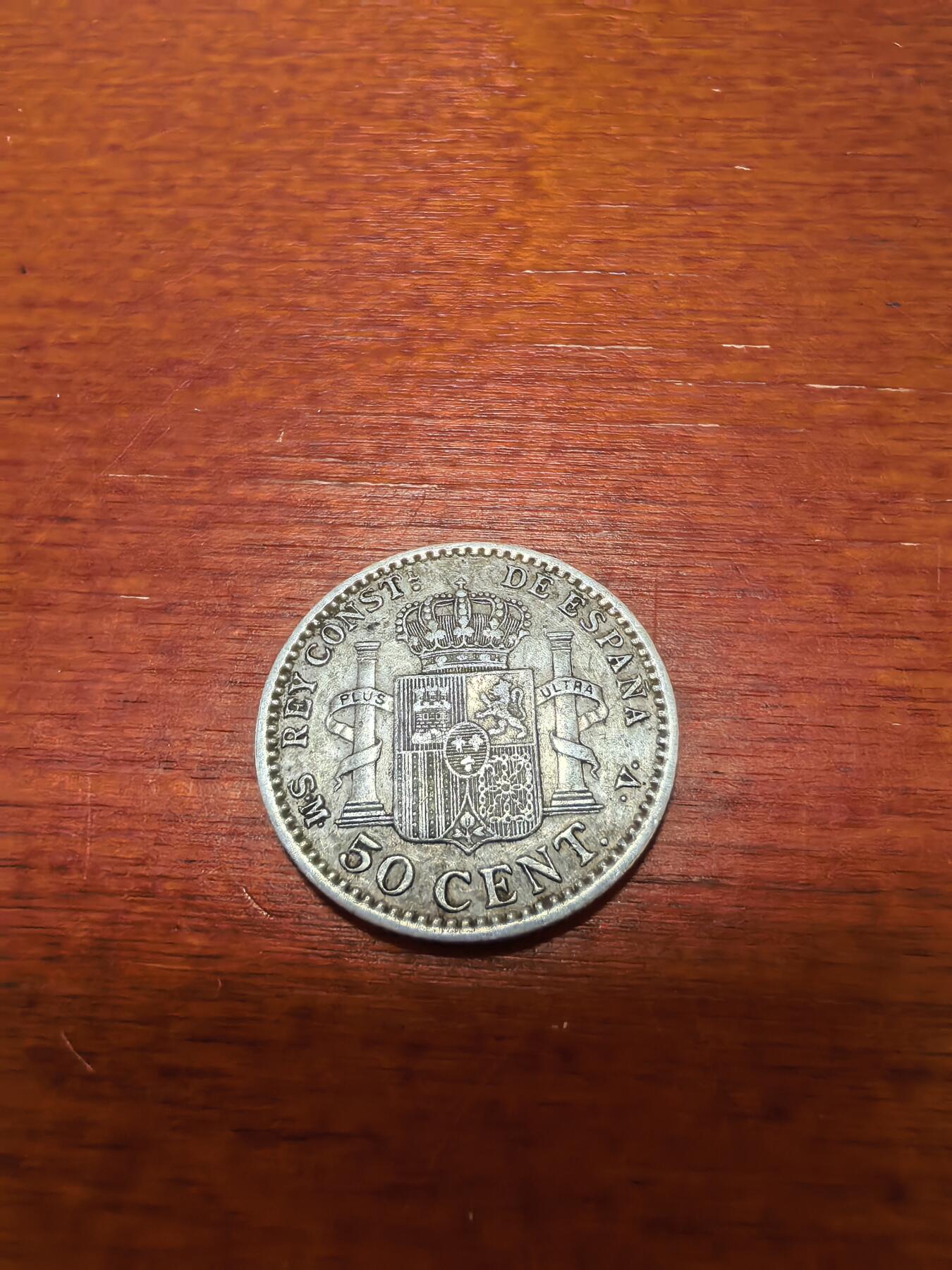 长老汇蛇年精选第四十四场拍卖 1900西班牙阿方索十三世50分银币，2.5克835银