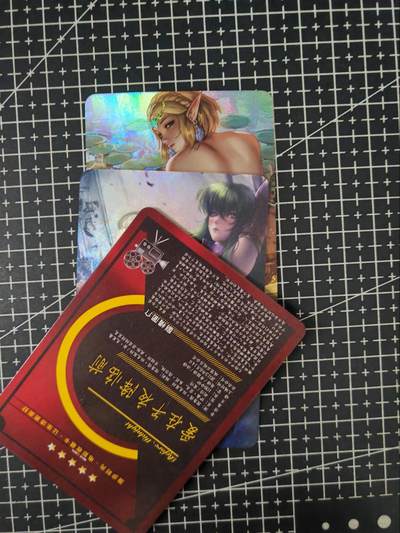 铃鹿第七期（提示一：自制卡难免瑕疵，可能存在撞角爆边等出厂瑕疵，介意慎拍；提示二：参拍请慎重，跑单押金不退的）） - 动漫美女艺术彩闪对卡