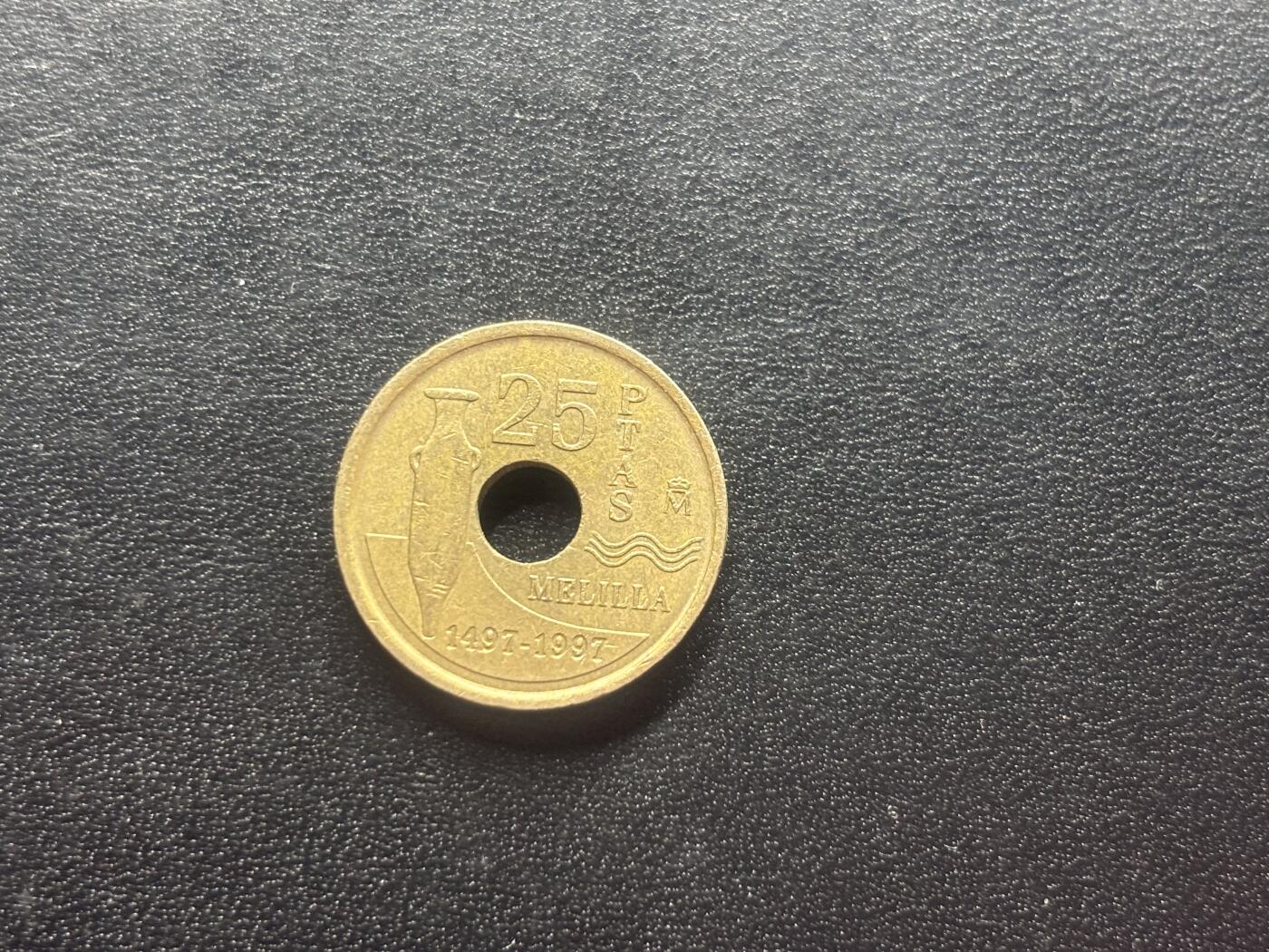 邮泉阁限时拍卖第二十四场 各国硬币专场（硬币在国外） 西班牙1997年25比塞塔