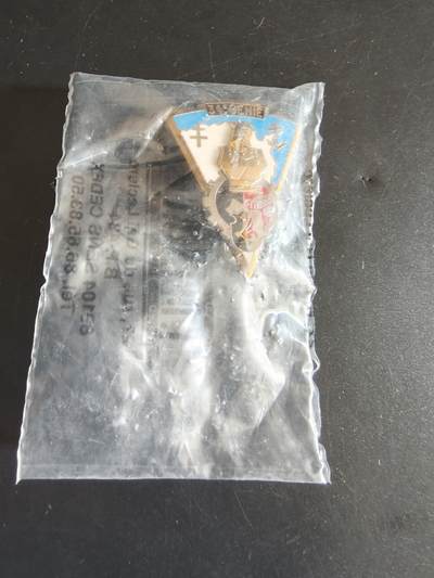 老王徽章第148期 - 法国第34工兵团证章   原袋