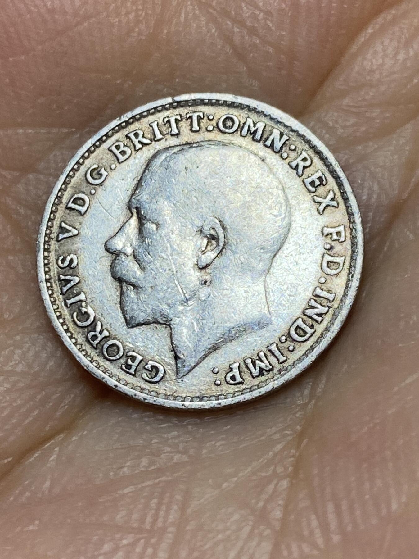 2025年第八十九场(总第一百一十五场）外国好品散币(免佣金) 英国🇬🇧1920年3便士银币(乔治五世第一版，关门年，925高银)