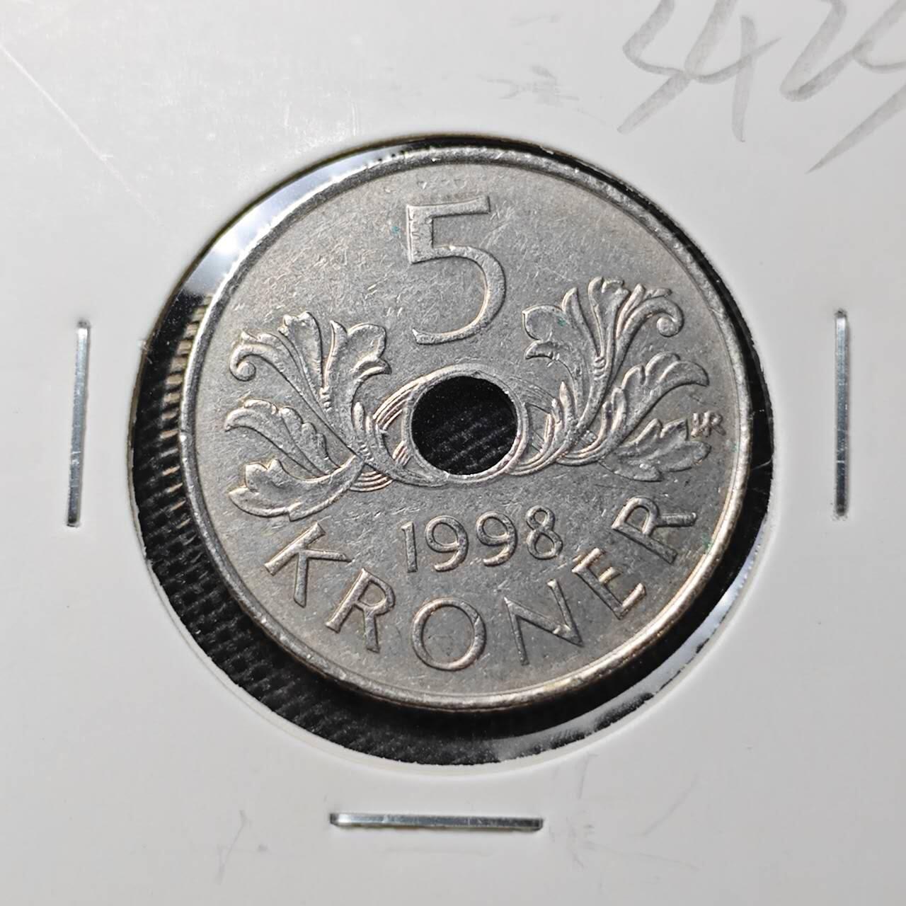 KK钱币收藏小铺 第334期 2月预留时间 周末发货  挪威5克朗