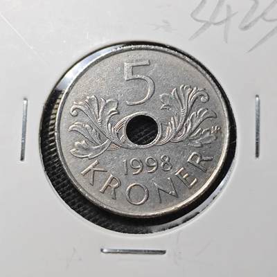 KK钱币收藏小铺 第334期 2月预留时间 周末发货 -  挪威5克朗