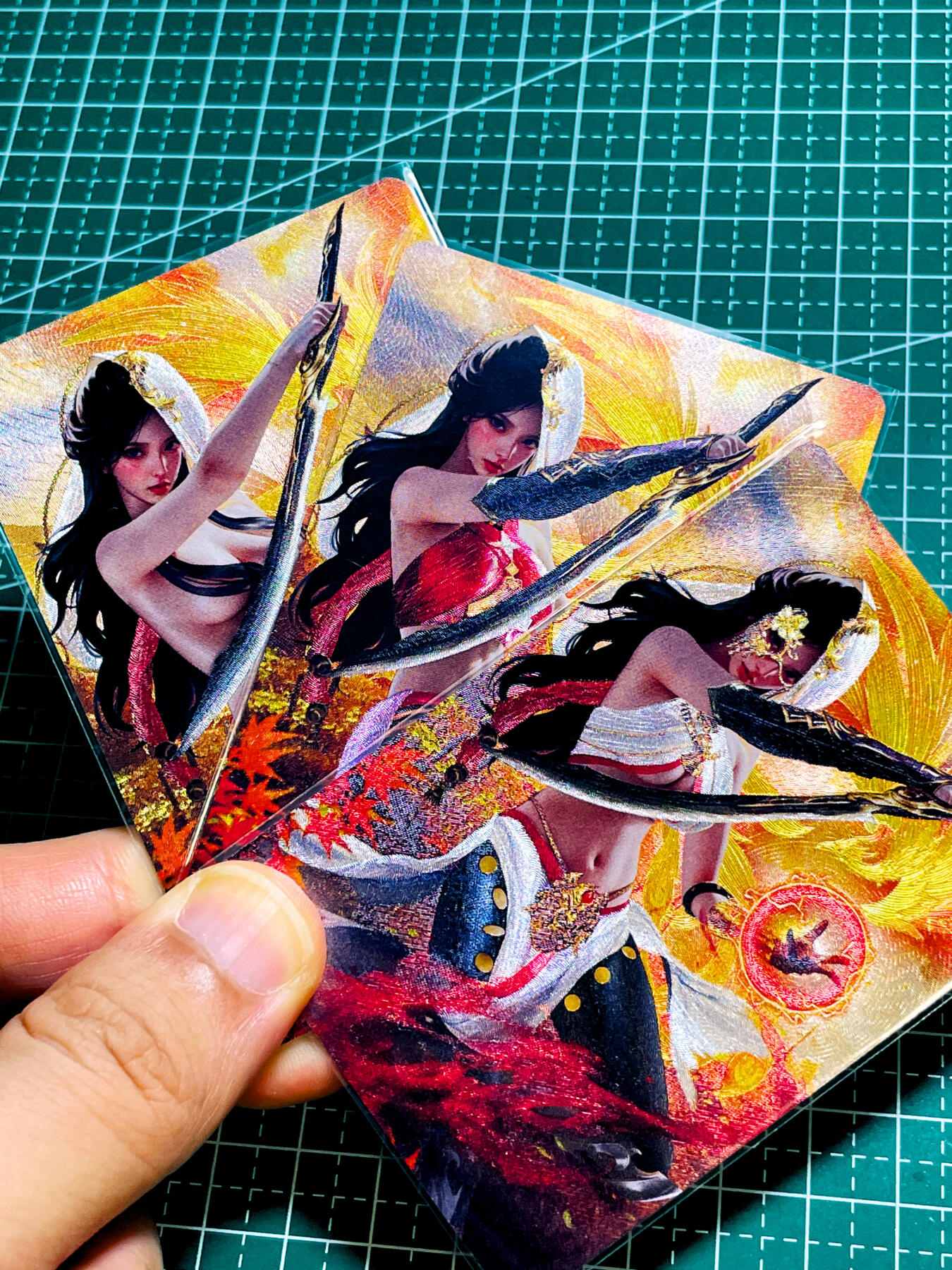 【关注参拍有赠卡】显眼宝31期  逝者如斯夫不舍昼夜 五月卡牌     原创五林系列卡   3建模   明教   共3张   粗闪精扣工艺  小卡尺寸  60*87