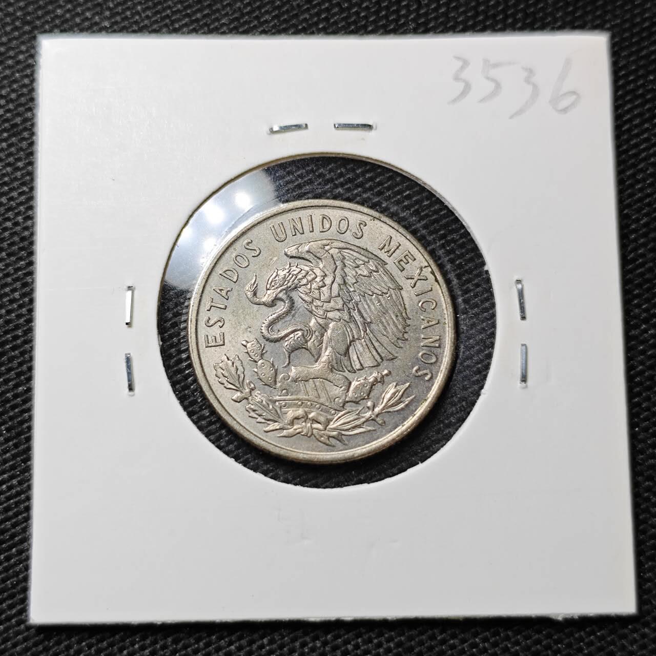 KK钱币收藏小铺 第335场 2月预留时间 周末发货 1964墨西哥25分 