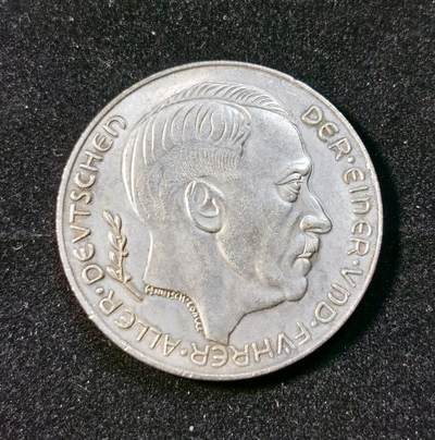 甄臻铺-世界币章拍卖（第33期），送拍享返佣金等优惠多多 1938年德奥合并元首像纪念章，后铸