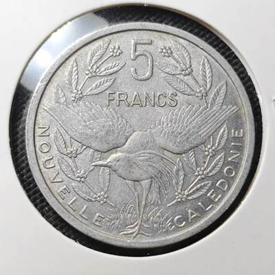 KK钱币收藏小铺 第334期 2月预留时间 周末发货 -  1952法属新喀里多尼亚5法郎