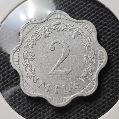 KK钱币收藏小铺 第334期 2月预留时间 周末发货 -  1972马耳他2米尔