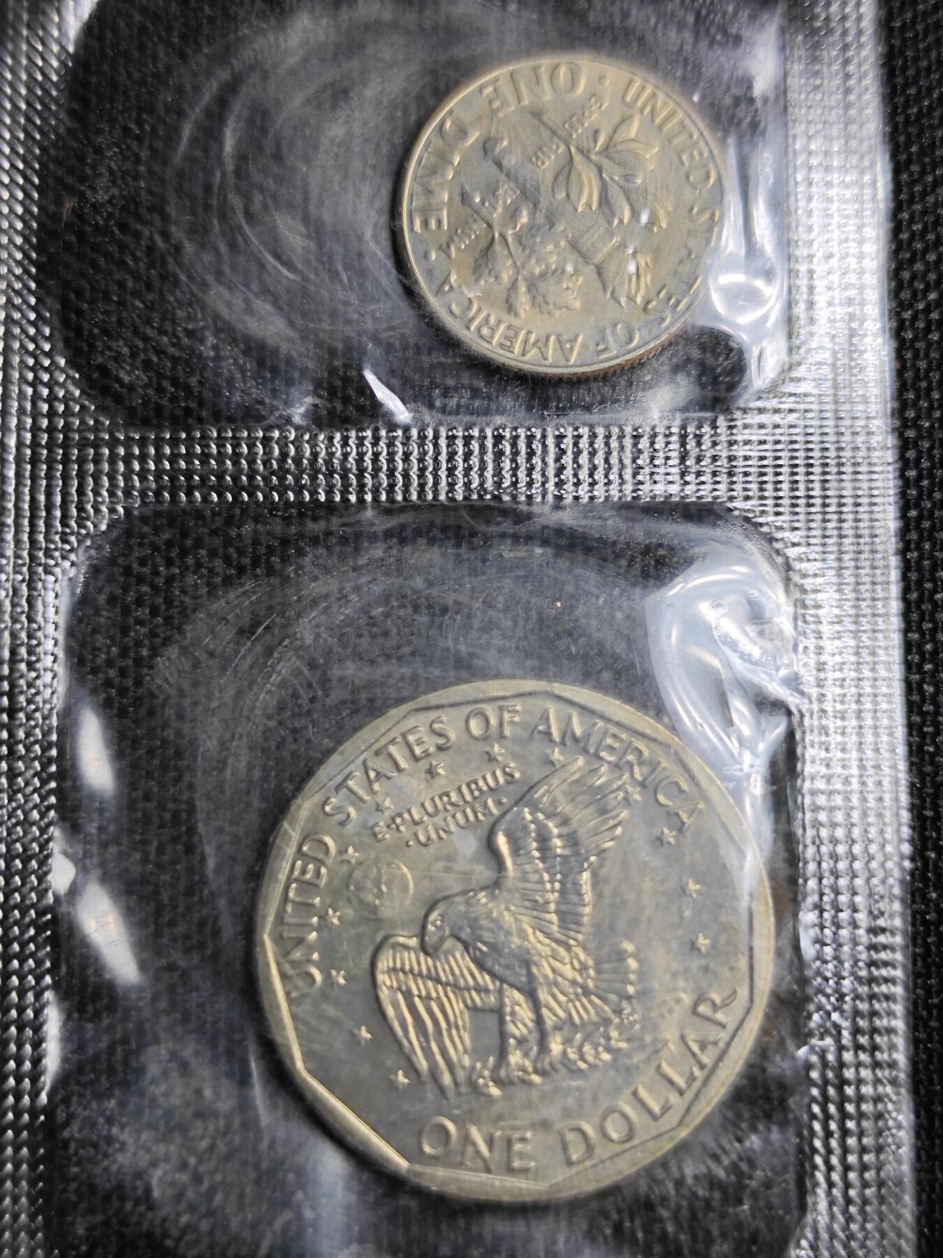 KK钱币收藏小铺 套币专场 2月预留时间 周末发货   1979美国大小面值一套 清年