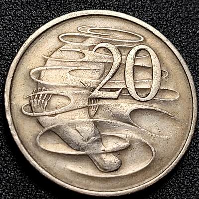 泉币菌-第107场-精品福利场 - 1967年英属澳大利亚20分 伊丽莎白女王  鸭嘴兽  28.5mm