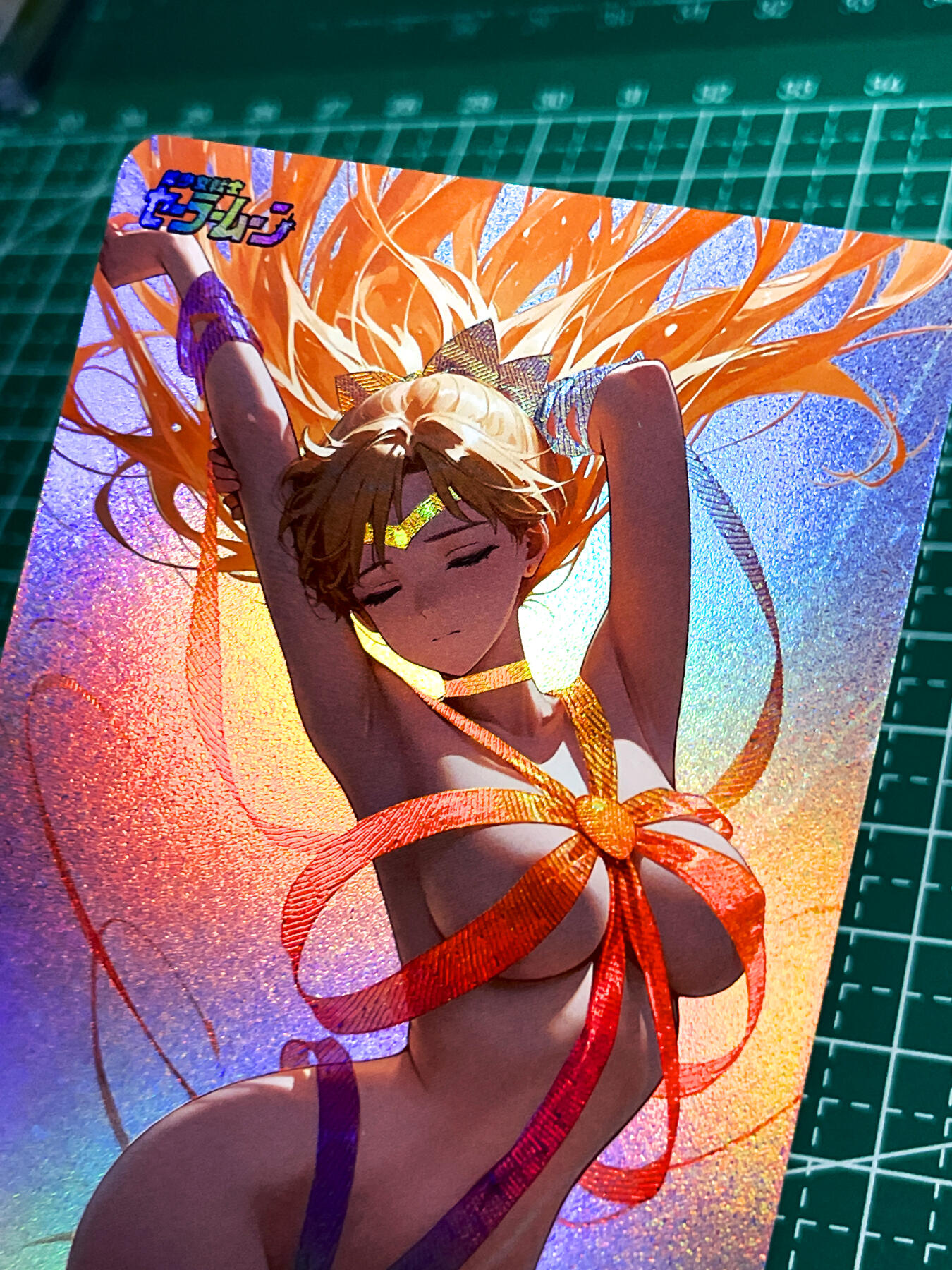 【关注参拍有赠卡】显眼宝31期  9.10日晚9:30截止 逝者如斯夫不舍昼夜 非常漂亮的美少女战士 丝带美少女 散配一张 折光彩闪   63*88