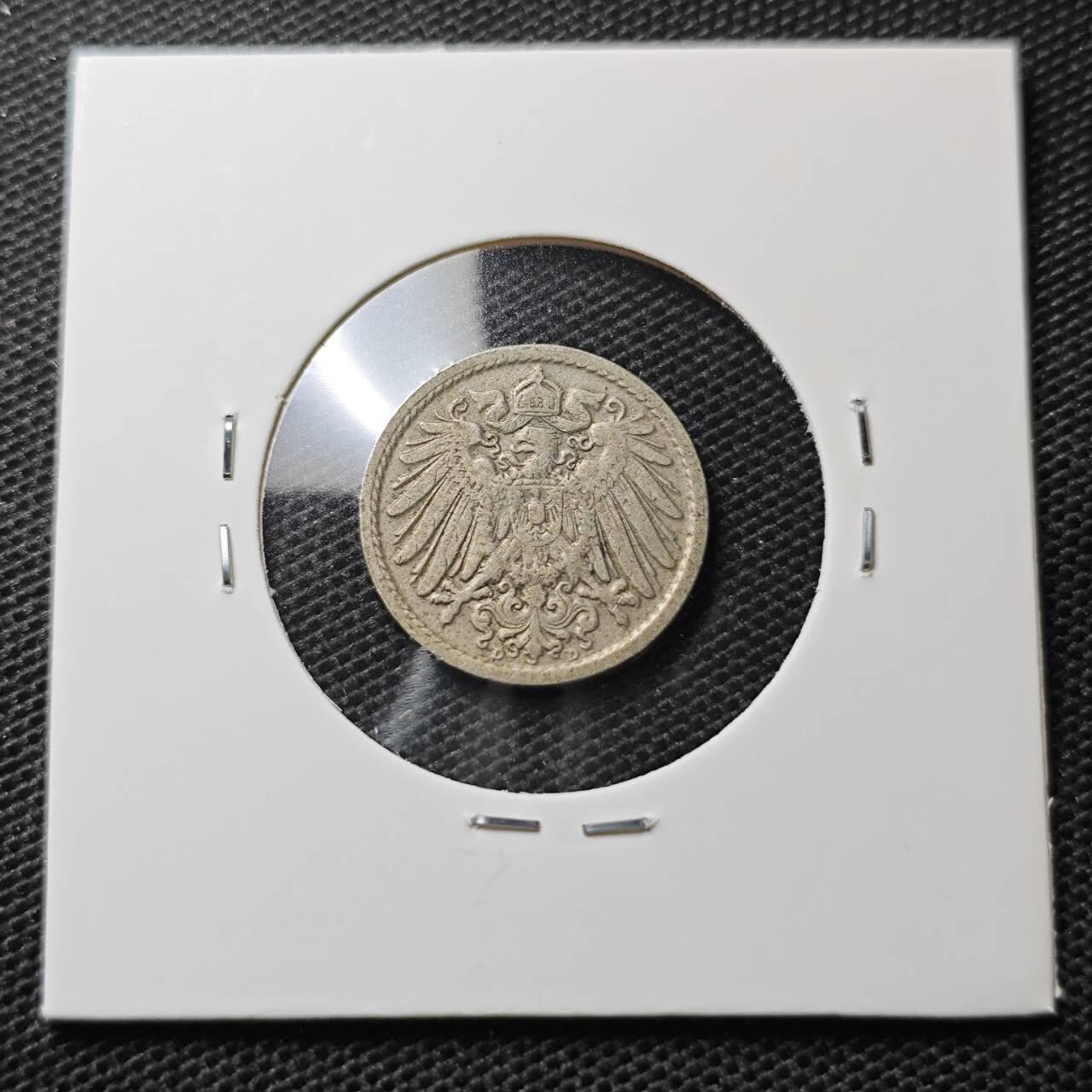KK钱币收藏小铺 第334期 2月预留时间 周末发货  1901德国5芬尼