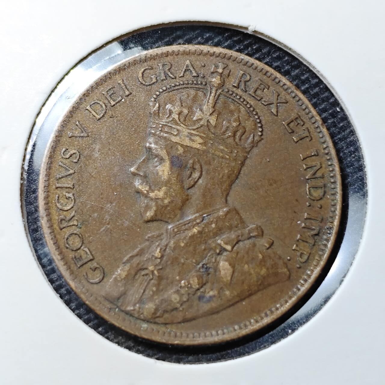 KK钱币收藏小铺 第335场 2月预留时间 周末发货 1915英属加拿大1分铜币 细节不错