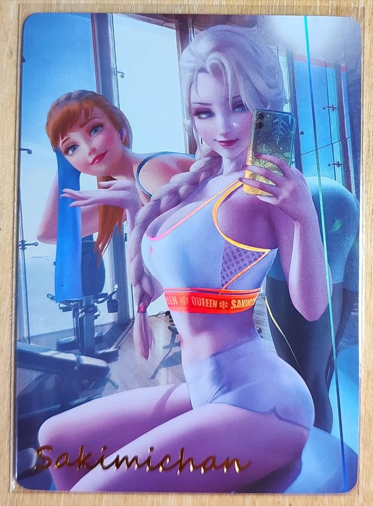 龙虎卡牌第五十四场 （无佣金，满120包邮，欢迎送拍） 彩闪 燎原卡牌 ACG美女-爱莎