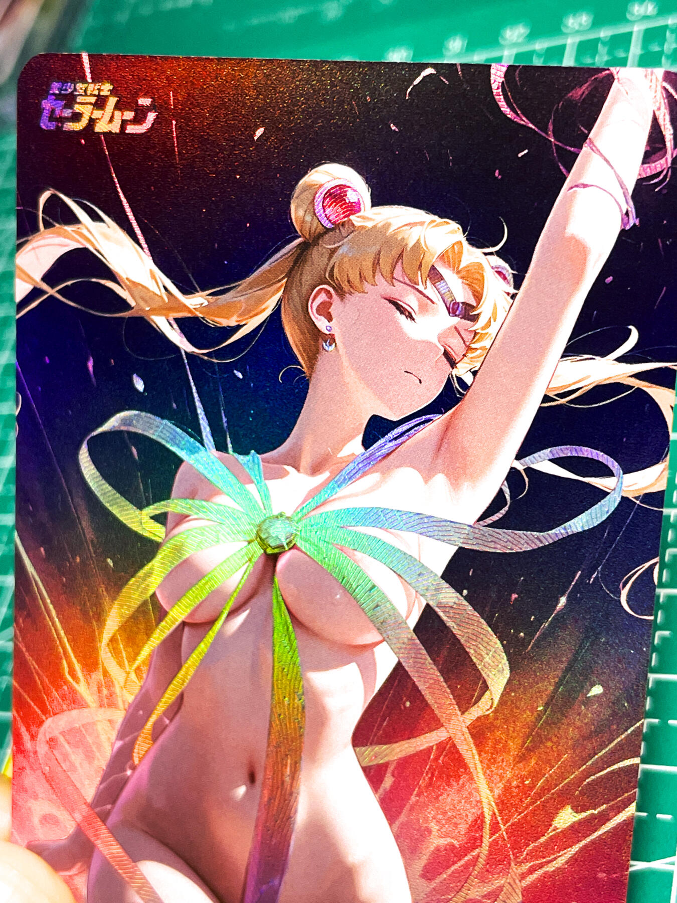 【关注参拍有赠卡】显眼宝31期  9.10日晚9:30截止 逝者如斯夫不舍昼夜 非常漂亮的美少女战士 丝带美少女 散配一张 折光彩闪   63*88