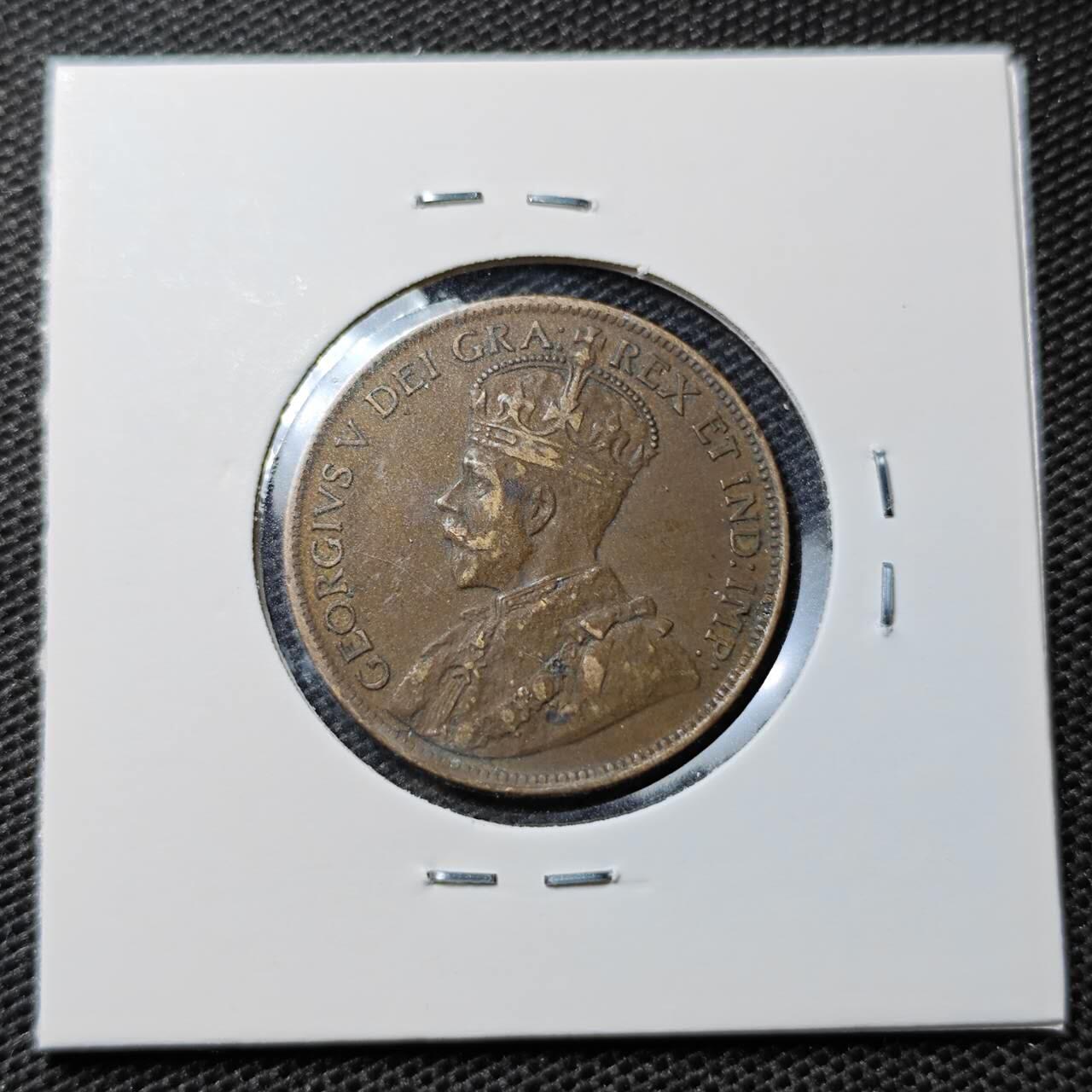 KK钱币收藏小铺 第335场 2月预留时间 周末发货 1915英属加拿大1分铜币 细节不错