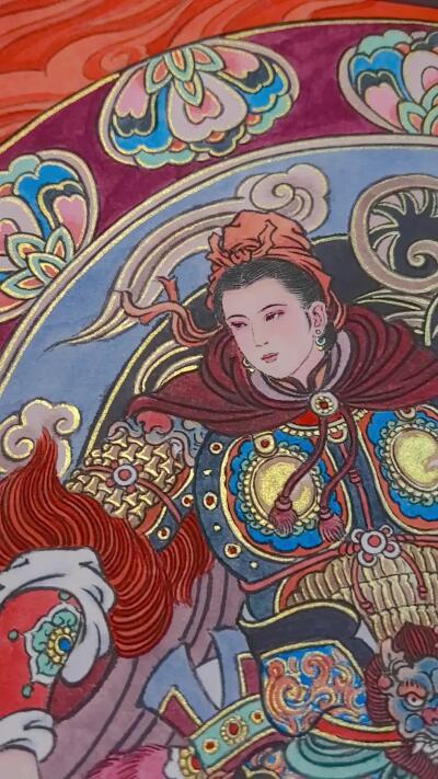 白泽拍卖卡牌手绘专场第24期（持续征集ING，白露暧秋色，月明清漏中） 2025 冯涛手绘画 鼠-扈三娘 尺寸：30cm*41.5cm  冯涛亲签
