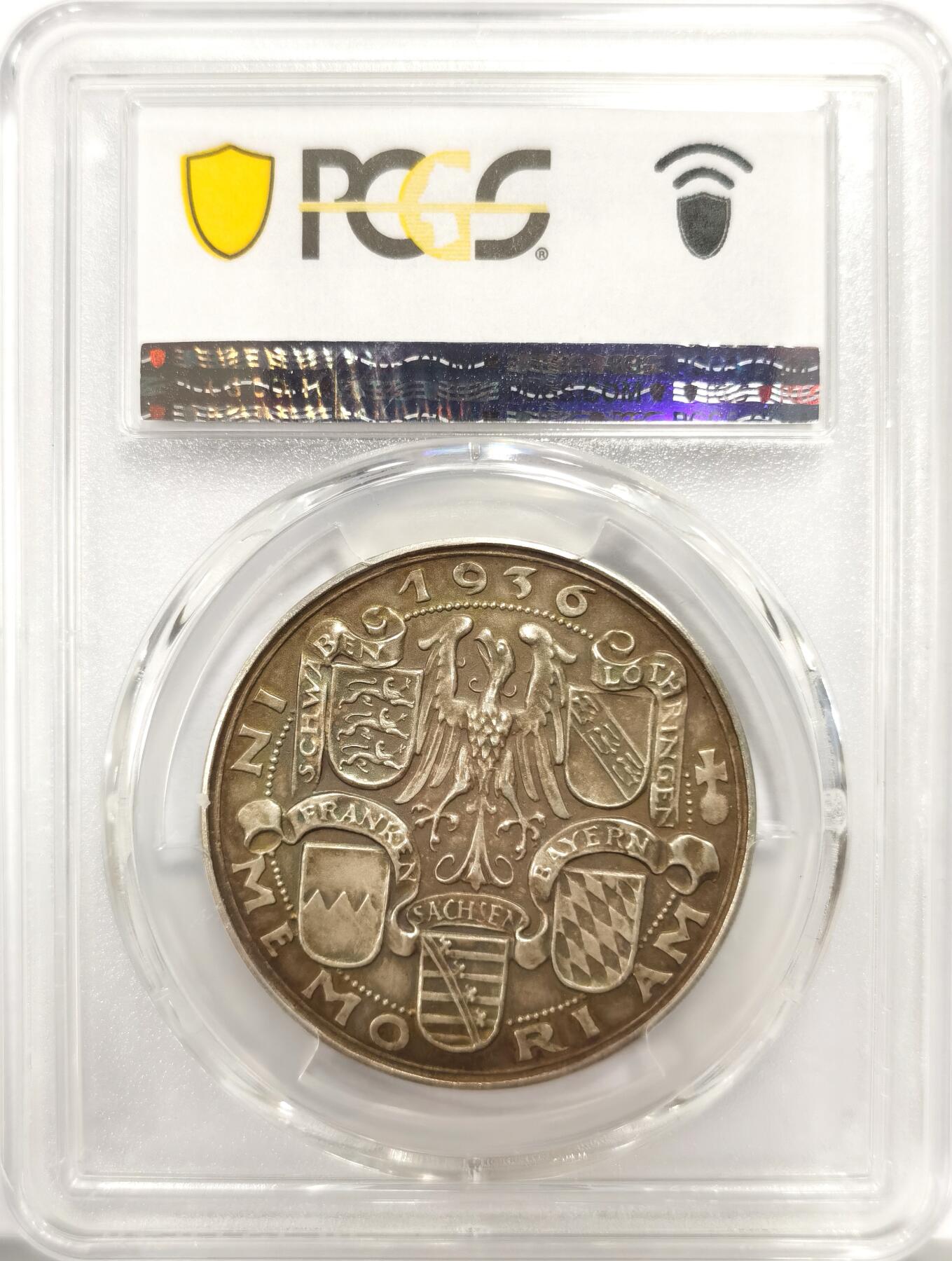博洋堂世界钱币拍卖第139期（全场包邮） PCGS MS64 哥茨作品，1936年德国萨克森公爵亨利一世逝世千年纪念银章，Matte!, PCGS 评级最高分！