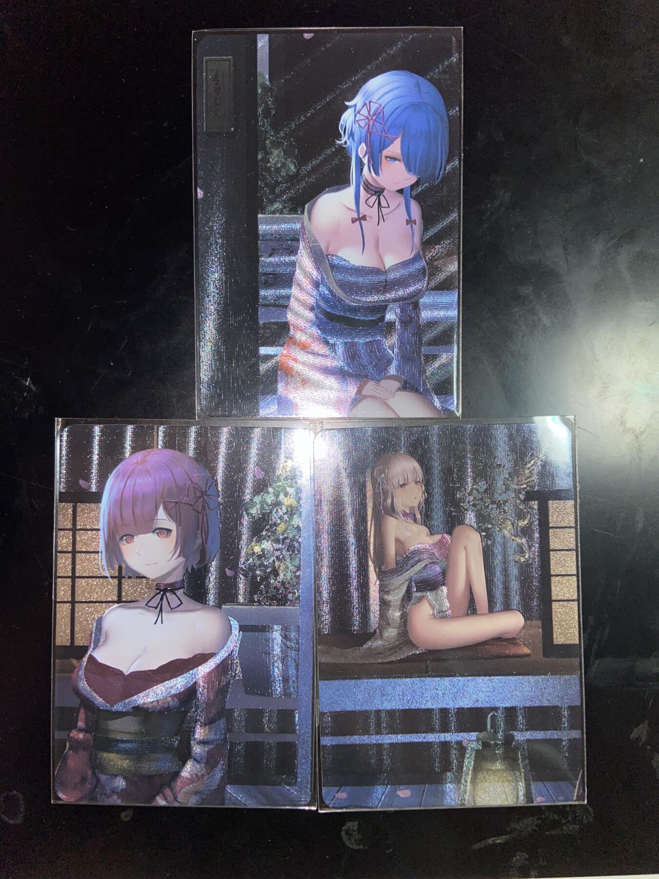 阳大大卡牌拍卖第72期（持续收拍品，周五晚上九点截拍，进群福利早知道） 美少女 夜幕 三张粗闪