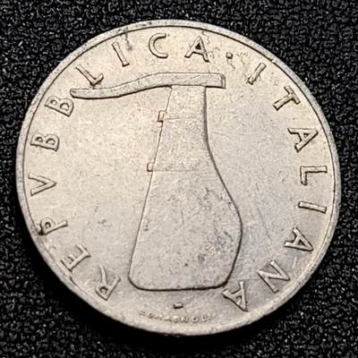 泉币菌-第107场-精品福利场 1953年 意大利海豚5里拉铝币 20MM 