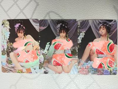 花开卡拍第38期（9月14号周日截拍，品控勿拍!!!拍品不寄存，运费5元，自制卡难免瑕疵，可能存在轻微撞角爆边等出厂瑕疵，品控介意勿拍！） - 墨卡文创 古风cos艺术卡 3张 折光彩闪