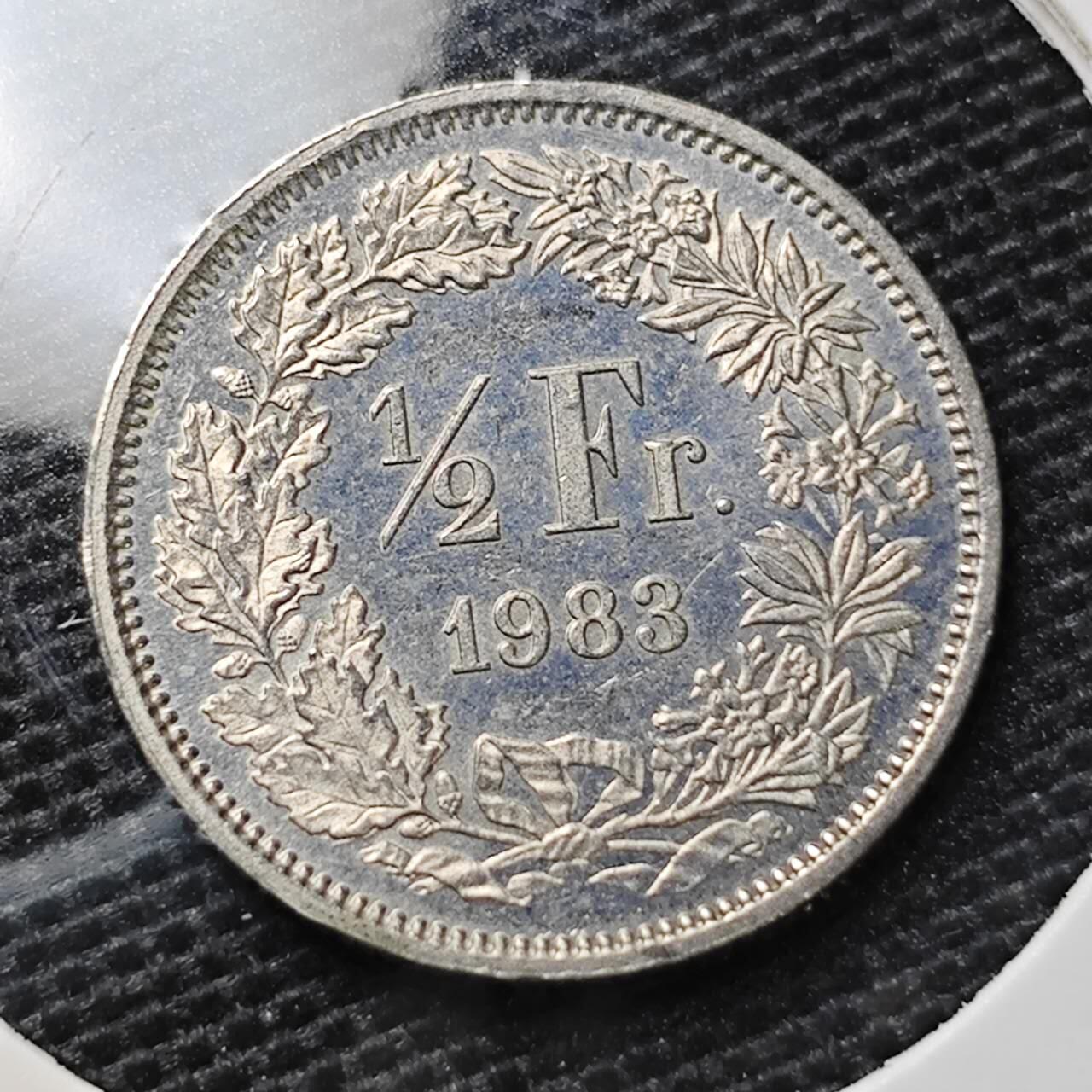 KK钱币收藏小铺 第334期 2月预留时间 周末发货  1983瑞士0.5法郎