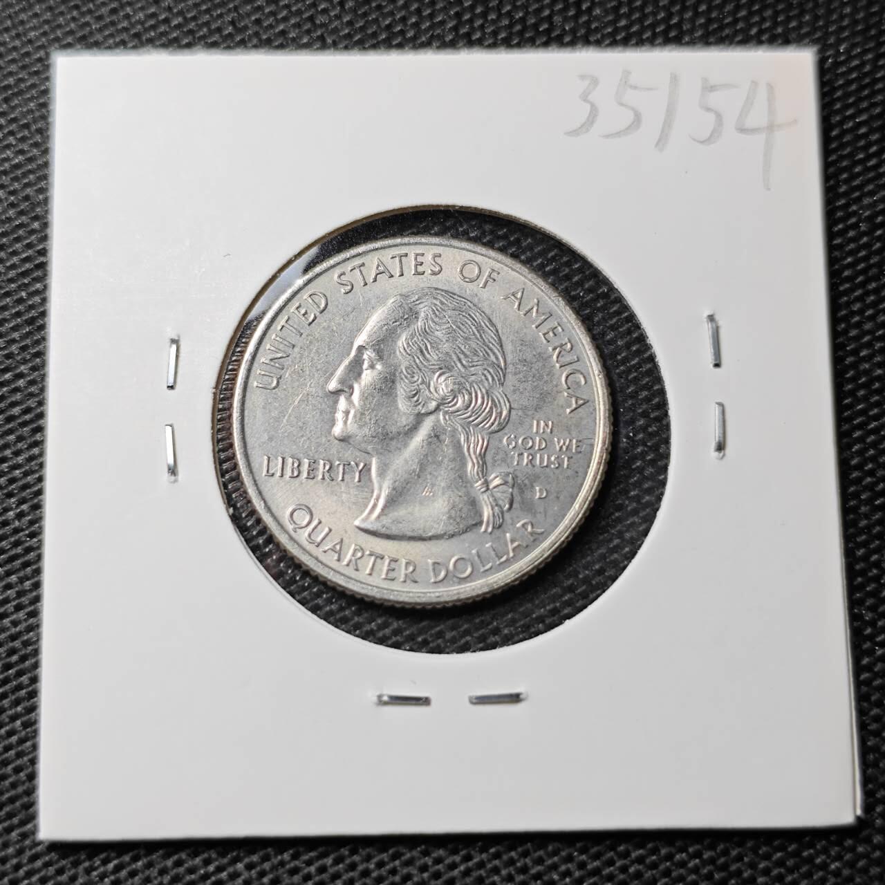 KK钱币收藏小铺 第335场 2月预留时间 周末发货 1999美国25分 纪念币