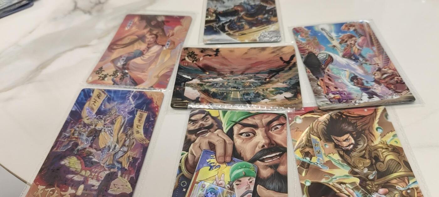 秋原瞳的小店第二十二期（持续收拍，又到了吃火锅串串的季节） 卡游三国原膜活动卡7张不同，一次看过瘾