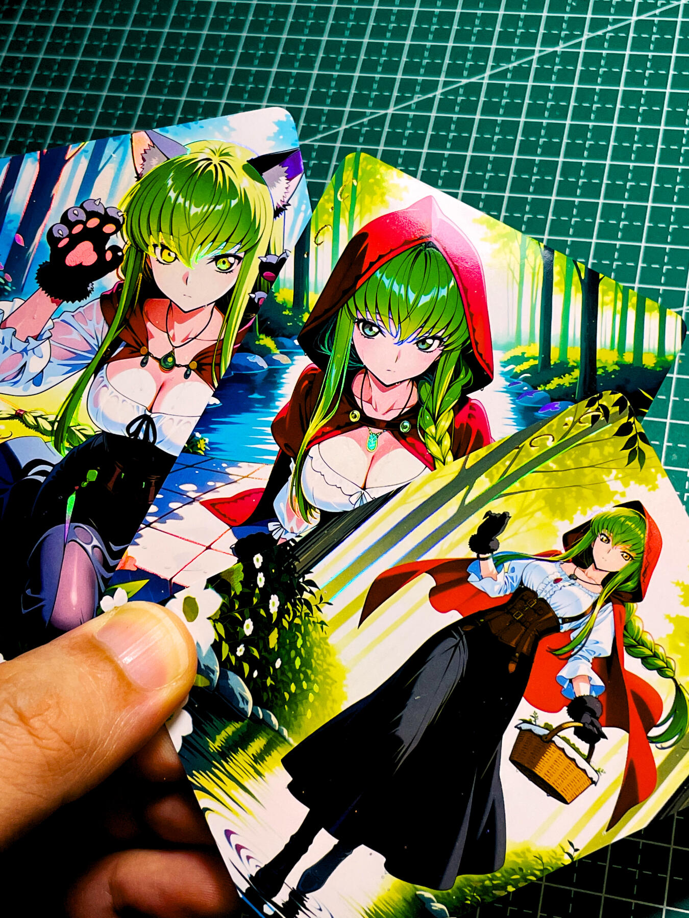 【关注参拍有赠卡】显眼宝31期  9.10日晚9:30截止 逝者如斯夫不舍昼夜 宅家 不知名小套卡 一套3张 彩闪工艺 63*88