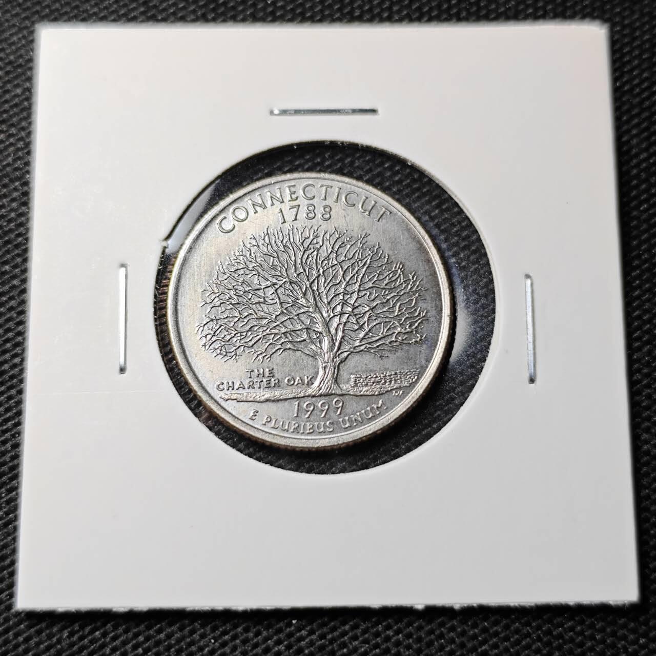KK钱币收藏小铺 第335场 2月预留时间 周末发货 1999美国25分 纪念币