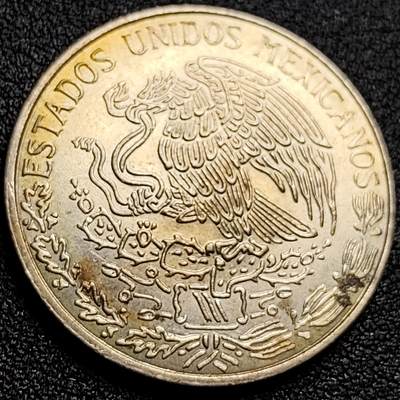 泉币菌-第108场-散币乐园场 - 原光美品 1981年墨西哥早期1比索大镍币 29mm 独立战争领袖莫雷洛斯 鹰蛇徽