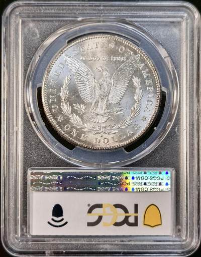 甄臻铺-世界币章拍卖（第33期），送拍享返佣金等优惠多多 PCGS-MS63 1878年S版摩根，PL质感，淡淡包浆