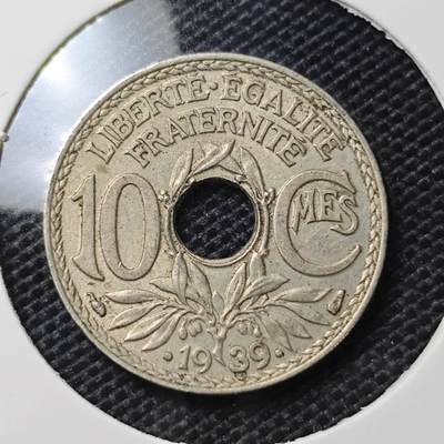 KK钱币收藏小铺 第334期 2月预留时间 周末发货 - 1939 法国10分