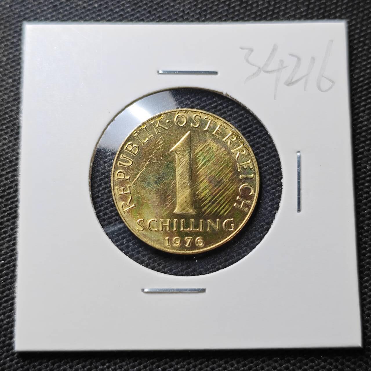 KK钱币收藏小铺 第334期 2月预留时间 周末发货  1976奥地利1先令铜币 精制币