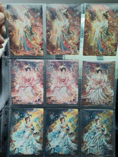阳大大卡牌拍卖第71期（持续收拍品，周五晚上九点截拍，进群福利早知道） - 山河潮玩雪舟十二花神普彩粗大全套(十月、十一月、十二月为亲签）