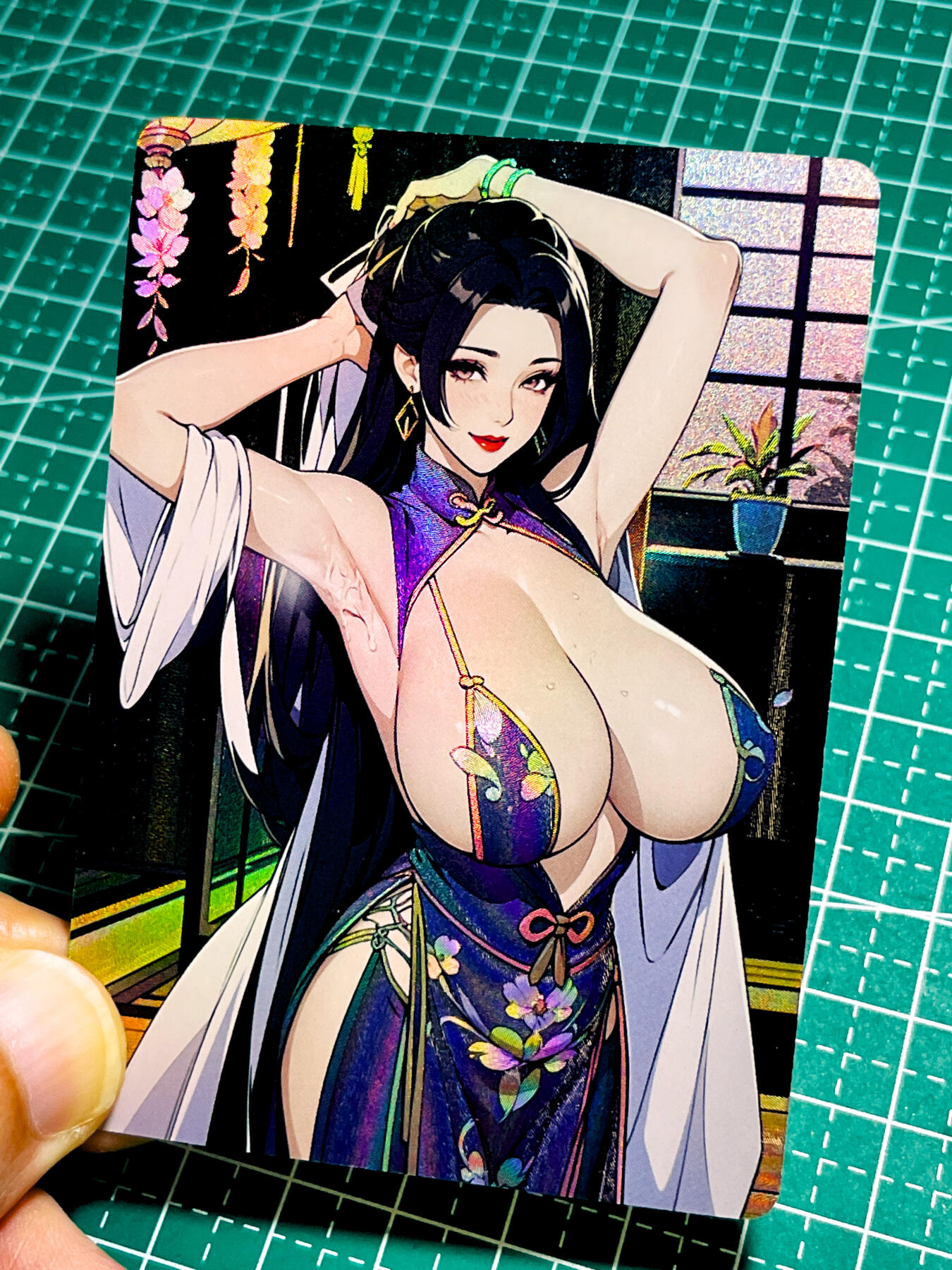 【关注参拍有赠卡】显眼宝31期  9.10日晚9:30截止 逝者如斯夫不舍昼夜 国风芳华 武侠系列  李秋水 散配1张  粗彩闪工艺   大卡尺寸  63*88