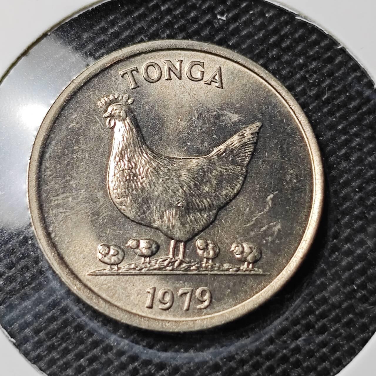 KK钱币收藏小铺 第335场 2月预留时间 周末发货 1979汤加5分 好品