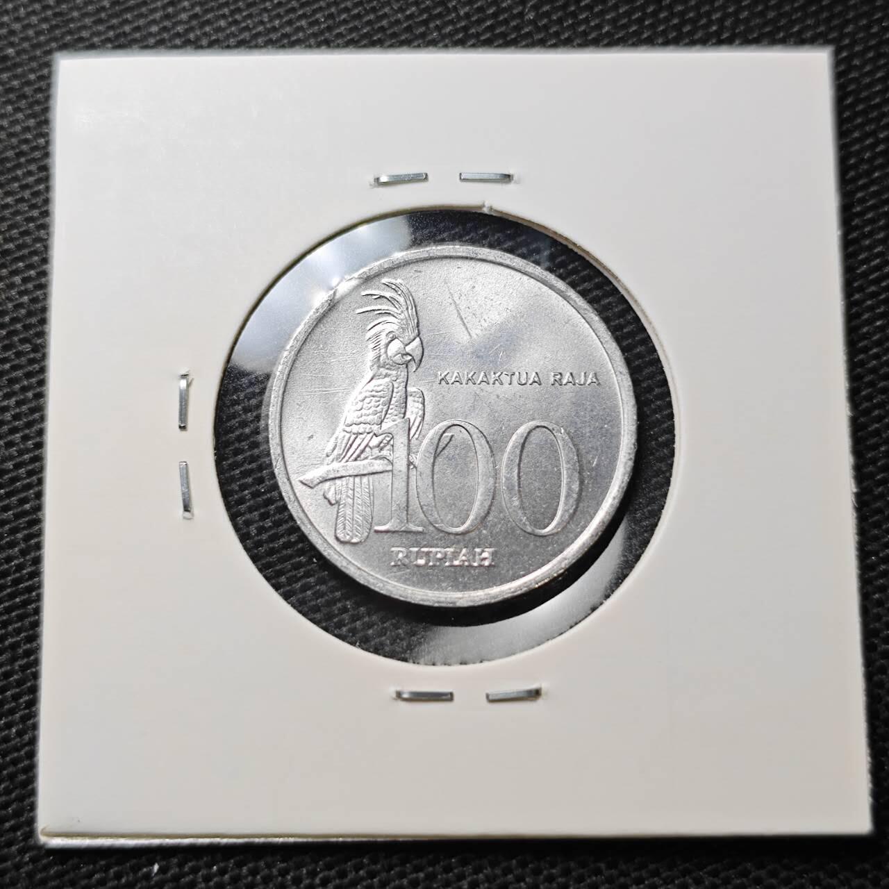KK钱币收藏小铺 第334期 2月预留时间 周末发货  印度尼西亚100卢比 好品