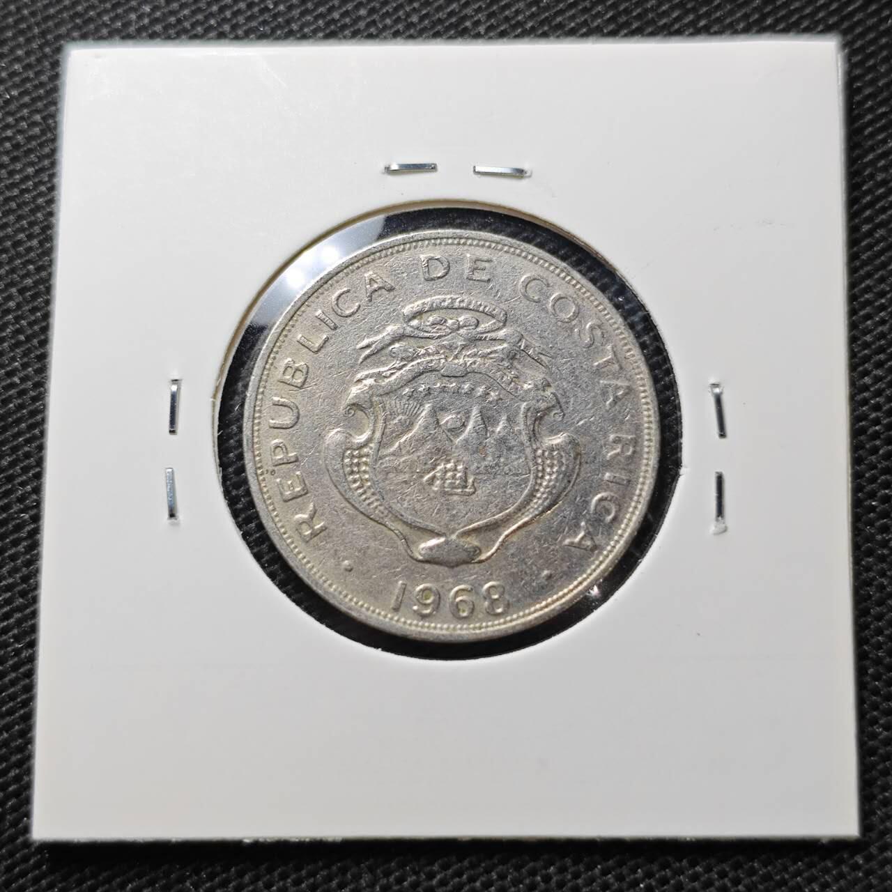 KK钱币收藏小铺 第334期 2月预留时间 周末发货  1968哥斯达黎加50分