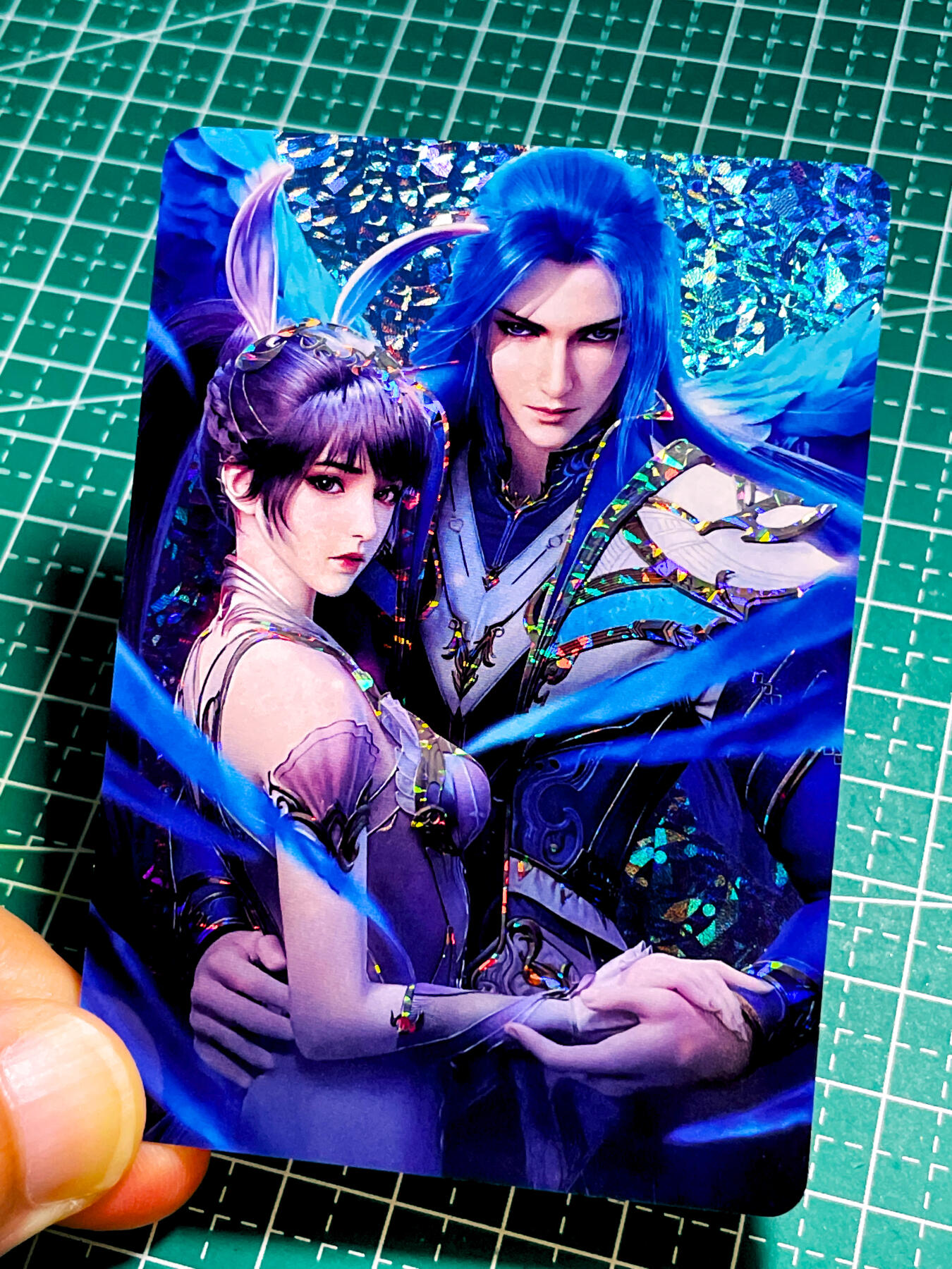 【关注参拍有赠卡】显眼宝31期  9.10日晚9:30截止 逝者如斯夫不舍昼夜 彩钻 斗罗大陆 小舞 唐三   一张 彩钻工艺  大卡尺寸  63*88