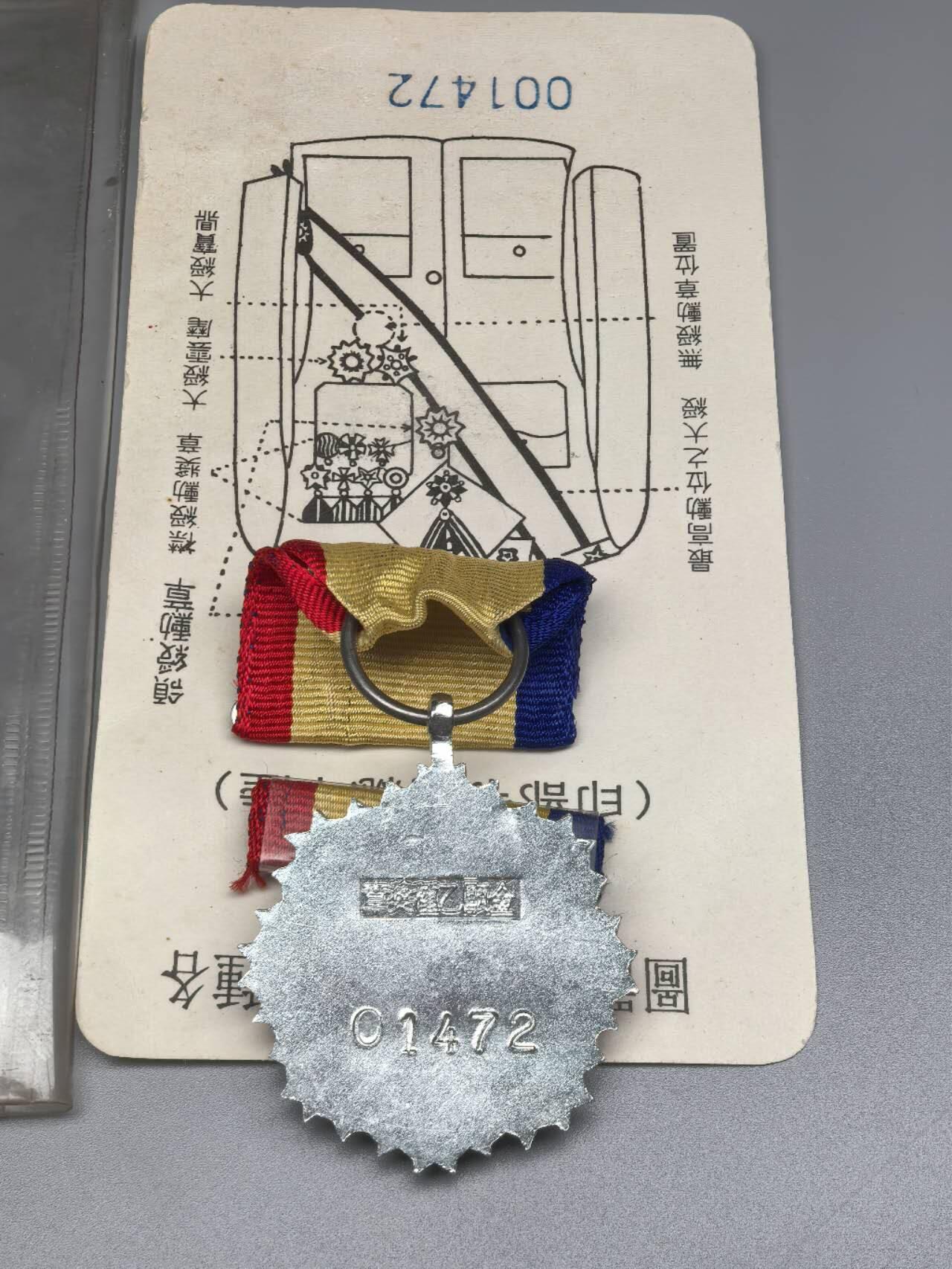 小驴勋章奖章收藏9月13日星期六晚18点拍卖（有偿代拍，送拍规则在简介最后，参拍须阅读规则后再参拍，关系到运费包装发货时效真假辨别等关键信息，店主微信码在最后一拍品） 金瓯乙种奖章带外包装带略，早期小号